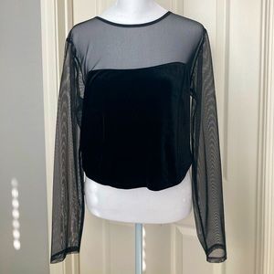 Black Express crop top